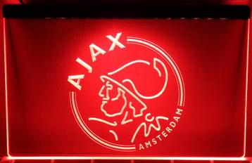 Ajax voetbal neon bord verlichting lamp LED lichtbak FC ROOD beschikbaar voor biedingen