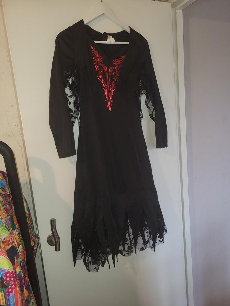 Dracula/Heks Kostuum S/XS, Ophalen of Verzenden, Halloween, Kleding, Maat 34 (XS) of kleiner