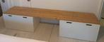 Ikea stuva ladekasten met plank (laag bureautje), Huis en Inrichting, Kasten | Ladekasten, Ophalen, 1 of 2 laden, Zo goed als nieuw