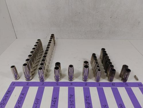 Diverse gasmondstukken voor MIG MAG lastoorts., Doe-het-zelf en Verbouw, Gereedschap | Handgereedschap, Zo goed als nieuw, Ophalen of Verzenden