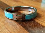 Originele Hermes clic clac armband, Sieraden, Tassen en Uiterlijk, Armbanden, Ophalen of Verzenden, Gebruikt, Blauw, Staal
