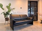 Leolux Bora Bèta 2,5 pers - Zwart Leer in Nieuwstaat, Leolux, Leolux, Tweepersoons, Ophalen of Verzenden