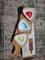 Nieuw Tapas Plankje met Schalen - 4x beschikbaar, Huis en Inrichting, Ophalen of Verzenden, Nieuw, Hout, Los bestek