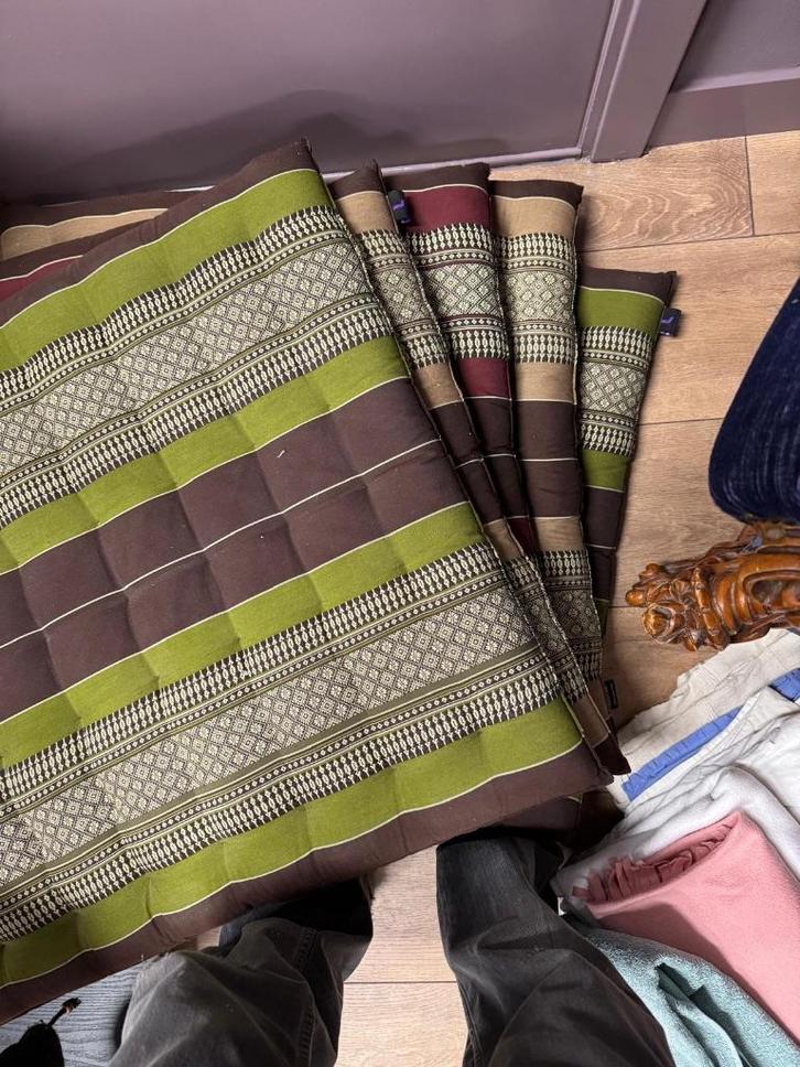 Yoga Zabutons, Sport en Fitness, Yoga en Pilates, Gebruikt, Yogamat, Ophalen