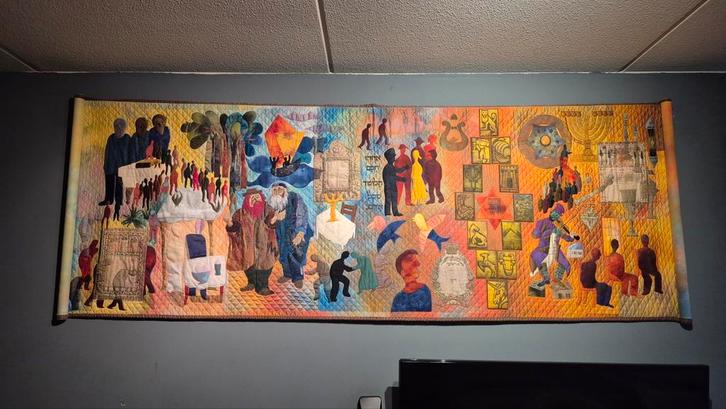 Unieke Mazzeltov Quilt van Henk van Kooten, Antiek en Kunst, Antiek | Kleden en Textiel, Ophalen of Verzenden