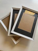 Set van 3 witte fotolijsten, Ophalen, Gebruikt