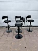 Borje Johanson vintage design barkrukken, Ophalen, Gebruikt, Leer, 60 tot 90 cm