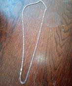 Gourmet schakel ketting 925 60cm 4mm, Sieraden, Tassen en Uiterlijk, Kettingen, Ophalen of Verzenden, Zo goed als nieuw, Zilver