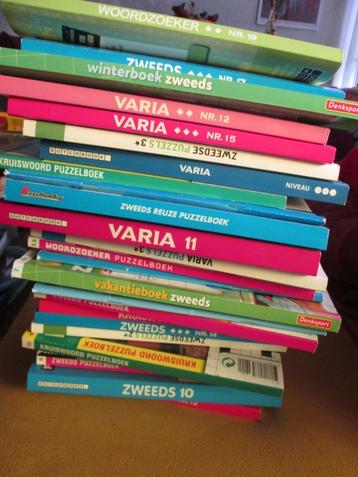 grote stapel puzzelboeken kruiswoord zweeds varia diverse * beschikbaar voor biedingen