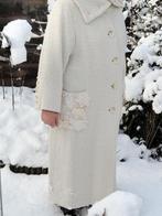 Witte wollen wintermantel 46/48, Ophalen of Verzenden, Nieuw, Maat 46/48 (XL) of groter, Wit