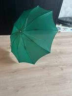 Vintage paraplu groen en blauw, Ophalen of Verzenden