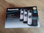 Panasonic KX-TG6823 ECO, Telecommunicatie, Vaste telefoons | Handsets en Draadloos, Ophalen of Verzenden, Zo goed als nieuw, 3 handsets