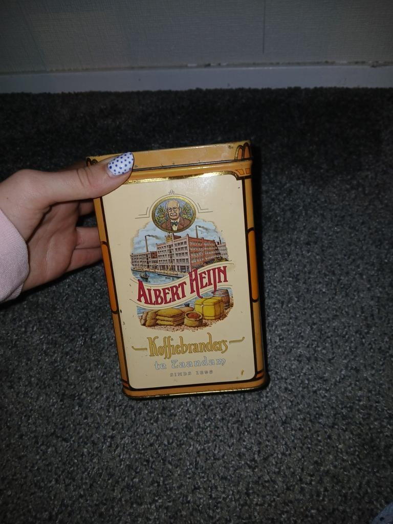 Oude Albert Heijn Koffie Blik, Ophalen of Verzenden, Gebruikt, Overige typen, Overige merken