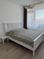 Tweepersoonsbed IKEA Hemnes 160x200 incl matras, Huis en Inrichting, Slaapkamer | Bedden, Ophalen, Wit, Tweepersoons, Zo goed als nieuw