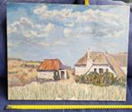 schilderij huis in duinen Vlieland, Ophalen of Verzenden