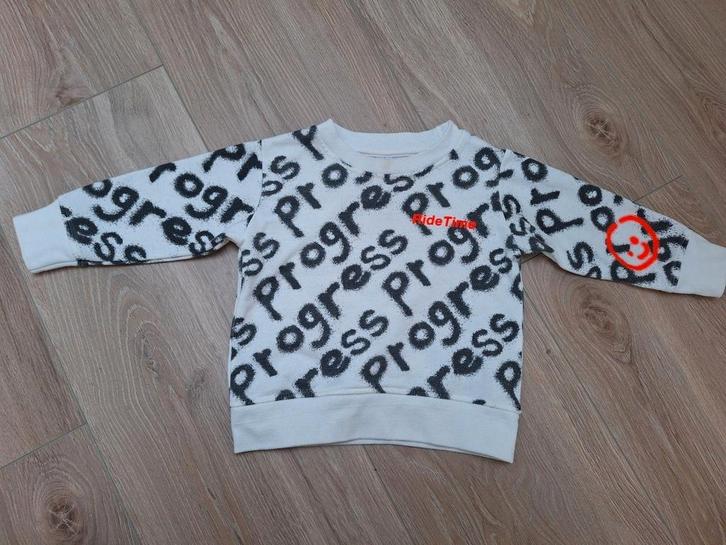 Witte Zeeman print trui - maat 92, Kinderen en Baby's, Kinderkleding | Maat 92, Gebruikt, Ophalen of Verzenden