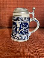 WMF: originele stenen bierkruik met tinnen deksel, Verzenden