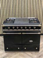 Luxe Lacanche Fornuis Zwart 100cm Gas 5 Pits + 2 ovens, Ophalen of Verzenden, Zo goed als nieuw, Grill, Vrijstaand