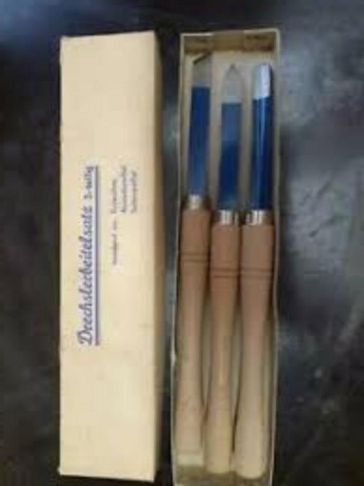 Houtdraaibank beitel - guts, drie in de originele verpakking, Doe-het-zelf en Verbouw, Gereedschap | Handgereedschap, Nieuw, Ophalen of Verzenden