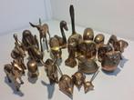 Verzameling aan bronzen/messing beeldjes, Verzamelen, Beelden en Beeldjes, Ophalen of Verzenden, Zo goed als nieuw, Dier
