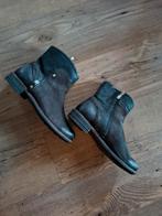 zwarte leren enkel laarsjes van FOOTNOTES maat 40, FOOTNOTES, Zwart, Lage of Enkellaarzen, Ophalen of Verzenden