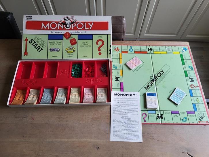 spel Monopoly vintage!, Hobby en Vrije tijd, Gezelschapsspellen | Bordspellen, Gebruikt, Een of twee spelers, Drie of vier spelers