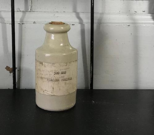 Mercure kwik kruikje Frères Paris met origineel etiket, Antiek en Kunst, Antiek | Gereedschap en Instrumenten, Ophalen of Verzenden