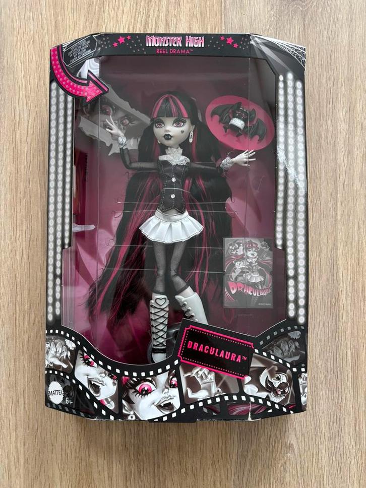 monster high draculaura drama reel pop, Verzamelen, Poppetjes en Figuurtjes, Zo goed als nieuw, Ophalen of Verzenden