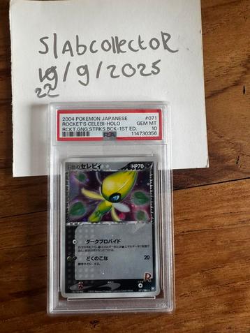 Pokémon kaart – Rocket’s Celebi Holo 2004 Japanese – PSA 10 beschikbaar voor biedingen