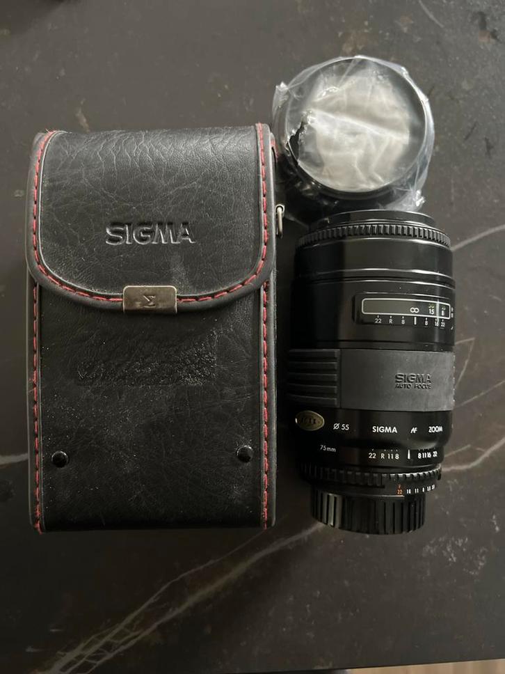 Sigma AF Zoom 75-200mm Lens met Tas for nikon, Audio, Tv en Foto, Fotografie | Lenzen en Objectieven, Gebruikt, Telelens, Zoom