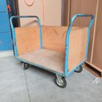 Eurokraft zware degelijke transportkar - 96x115x69 cm, Doe-het-zelf en Verbouw, Niet ingevuld, Gebruikt, Niet ingevuld, Niet ingevuld