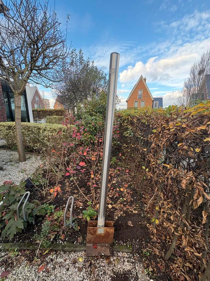 RVS Oplaadpaal Elektrische Auto - 1.90m, Auto diversen, Laadpalen, Gebruikt, Laadpaal, Ophalen