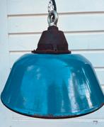 Industriële hanglamp, blauw! Szarvasi!, Huis en Inrichting, Lampen | Hanglampen, Ophalen of Verzenden, Zo goed als nieuw, Metaal