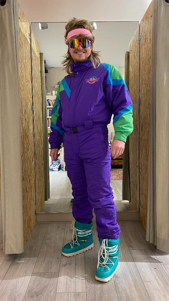 Vintage skipak Leeuwarden, Kleding | Heren, Wintersportkleding, Zo goed als nieuw, Pak, Maat 52/54 (L), Ophalen of Verzenden