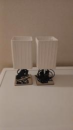 2 tafel / nachtkast lampen, Huis en Inrichting, Lampen | Tafellampen, Ophalen, Minder dan 50 cm