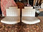 Leolux  Volare 2 wit leren stoelen, Huis en Inrichting, Fauteuils, Ophalen of Verzenden, Gebruikt, 75 tot 100 cm, Design