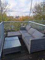 Loungeset met kussens - rotan, Tuin en Terras, Tuinsets en Loungesets, Ophalen, Zo goed als nieuw, Rotan, 3 zitplaatsen