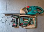 Bosch 14,4V boormachine, decoupeerzaag  en heggenschaar, Ophalen of Verzenden, Gebruikt