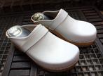 Maat 40 * Wit lederen Clogs klompen, Kleding | Dames, Schoenen, Clogs, Verzenden, Wit, Sandalen of Muiltjes