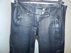 Balmain x h&m leren biker broek gouden hardware leer36/38, Verzenden, Zwart, Zo goed als nieuw, Maat 36 (S)