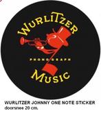 WURLITZER JUKEBOX, 78 RPM, JOHNNY ONE NOTE sticker, Verzamelen, Ophalen of Verzenden, Nieuw, 1950 tot 1960, Wurlitzer