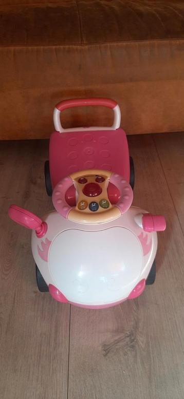 Loopauto en loopwagen in 1 roze beschikbaar voor biedingen