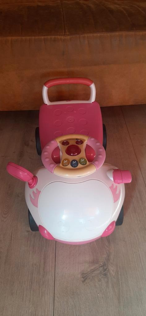 Loopauto en loopwagen in 1 roze, Kinderen en Baby's, Speelgoed | Speelgoedvoertuigen, Gebruikt, Ophalen