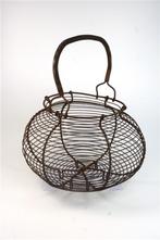 Oude eiermand metaal brocante - middelgroot, Ophalen of Verzenden