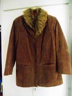 in nieuwstaat zeemleren damesjas met afneembare kraag mt 42, Ophalen, Zo goed als nieuw, Maat 42/44 (L), Bruin