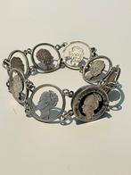 Zilveren armband Wilhelmina kwartjes, Antiek en Kunst, Ophalen of Verzenden