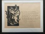 Mensje van Keulen / Olivia Ettema gedicht + linosnede, Ophalen of Verzenden, Nieuw, Mensje van Keulen, Nederland