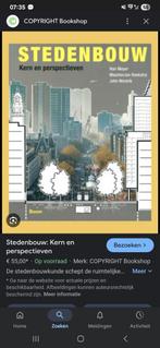 Stedenbouw boek, Ophalen of Verzenden