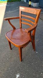 16 thonet cafe bistro stoelen HUTTEN met reliëf brede zit, Huis en Inrichting, Stoelen, Gebruikt, Bruin, Ophalen of Verzenden