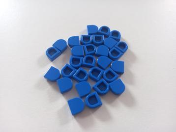 NIEUW: Tile 1x1 Rond halve cirkel Blauw beschikbaar voor biedingen